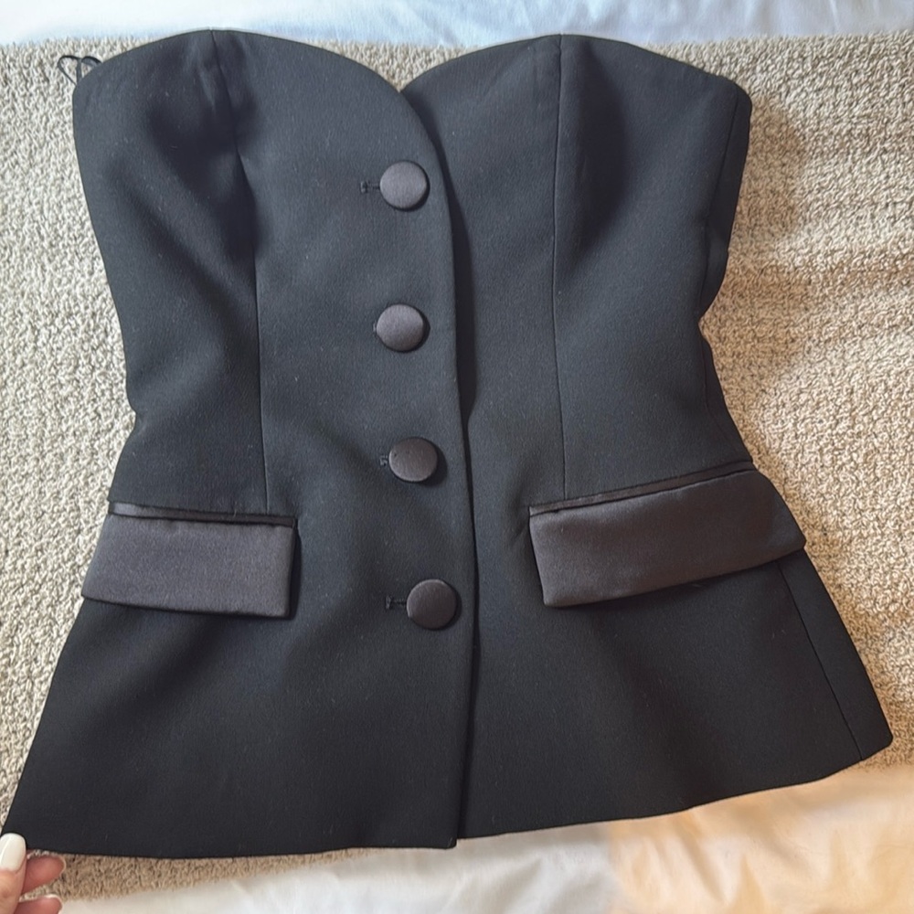 Zara Strapless Black Top